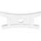 Ekena Millwork Haven Architectural Grade PVC Ceiling Medallion, 26"W x 17 3/8"H x 3"ID x 5 1/2"C x 1"P, One-Piece CMP26X17HN-03000 - alternate 2